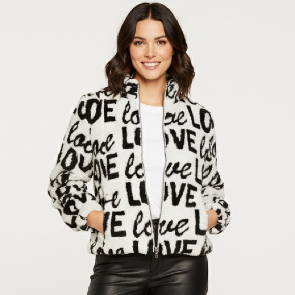 🖤 LOVE Faux Fur Blouson Jacket 💋 - Picture 1 of 12